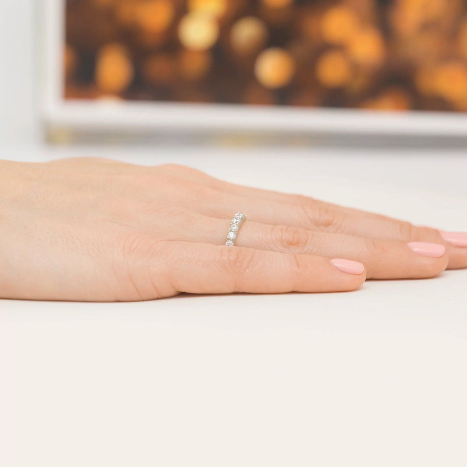 Silver Ring with Zirconia