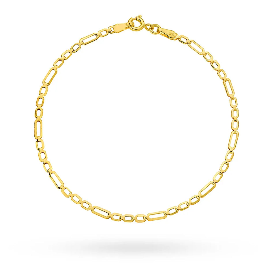 Gold Classic Figaro Bracelet
