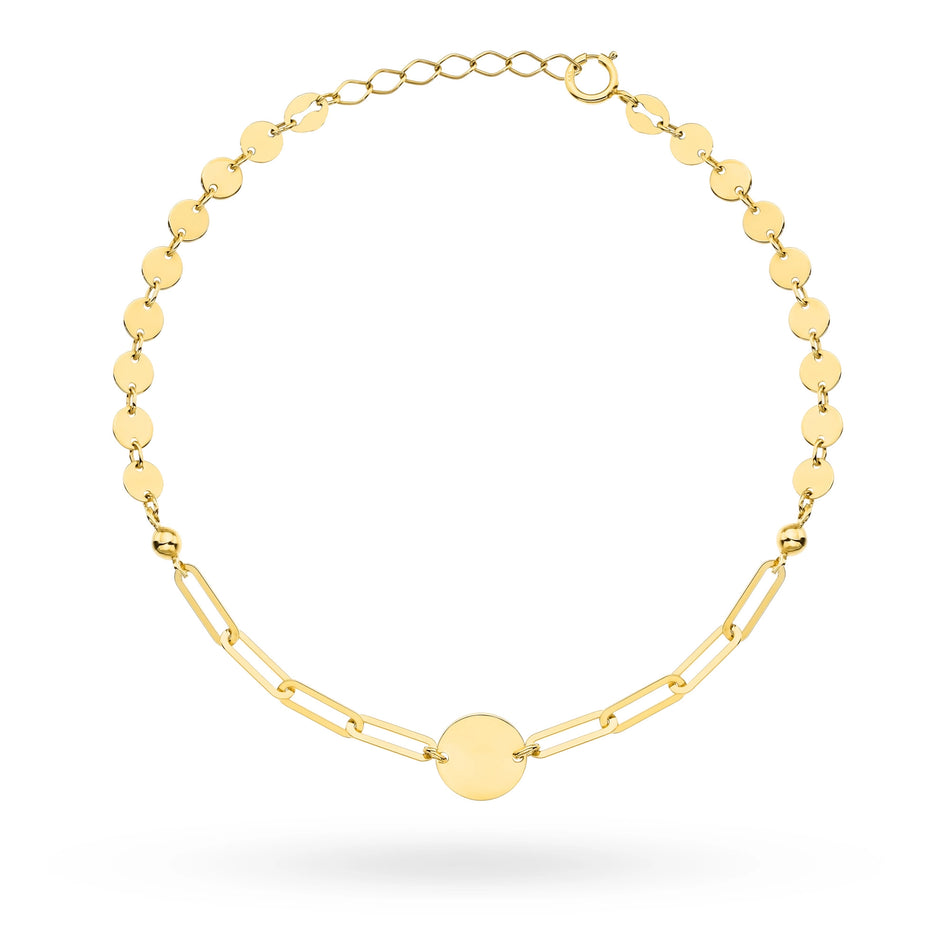 Gold Bracelet with Circles