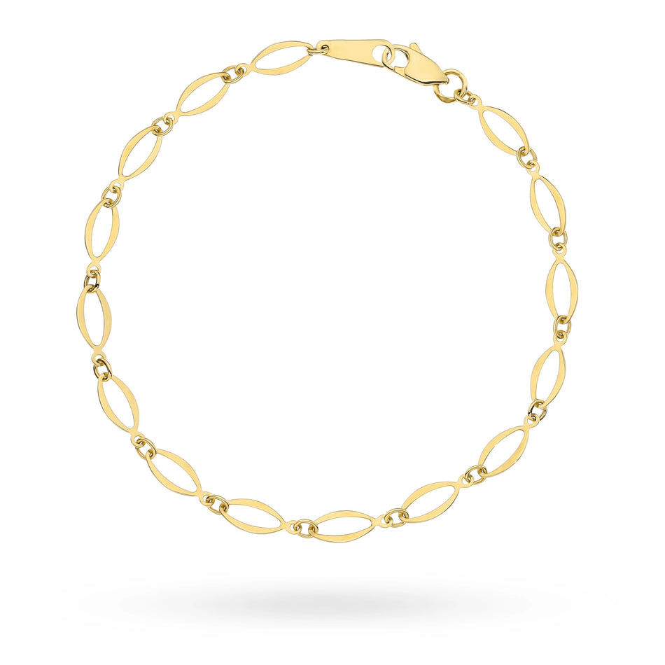 Gold Bracelet with Ellipses