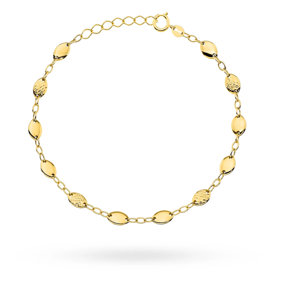 Gold Bracelet with Ovals