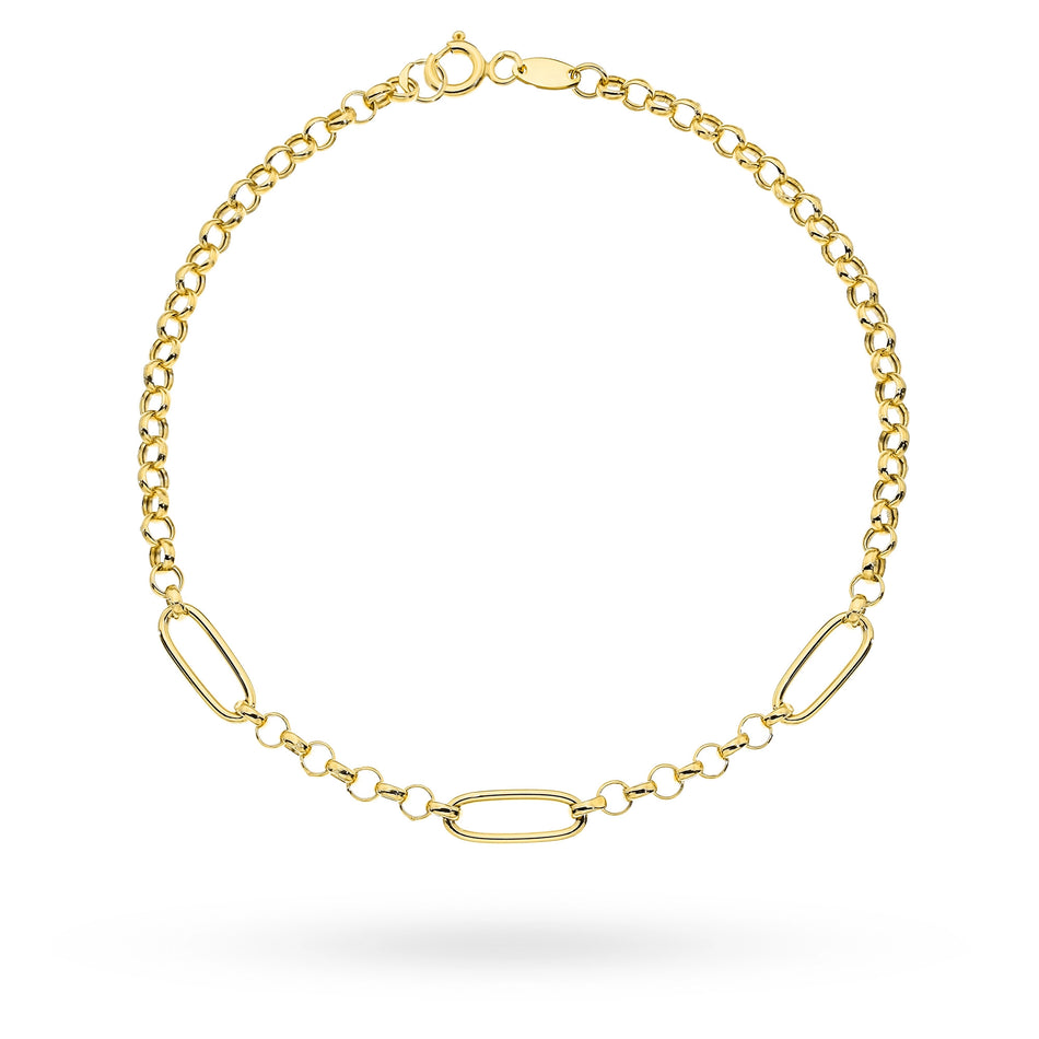 Gold Bracelet with Links