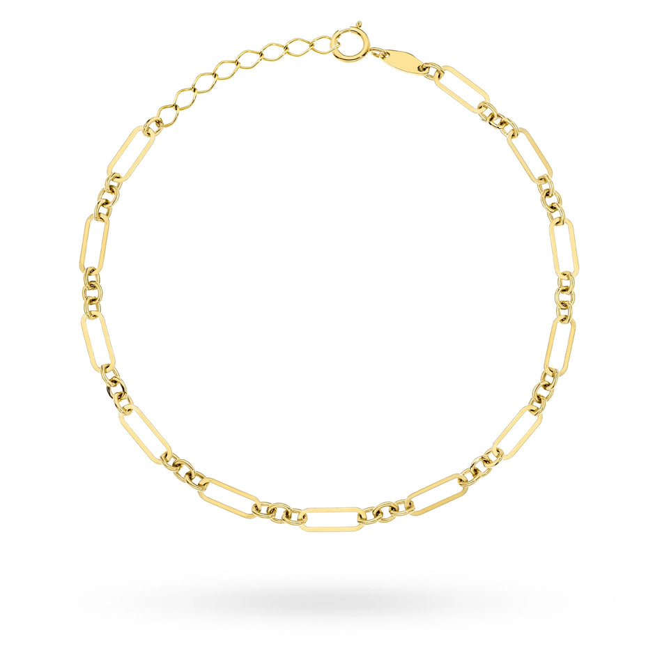 Gold Bracelet with Two Weaves