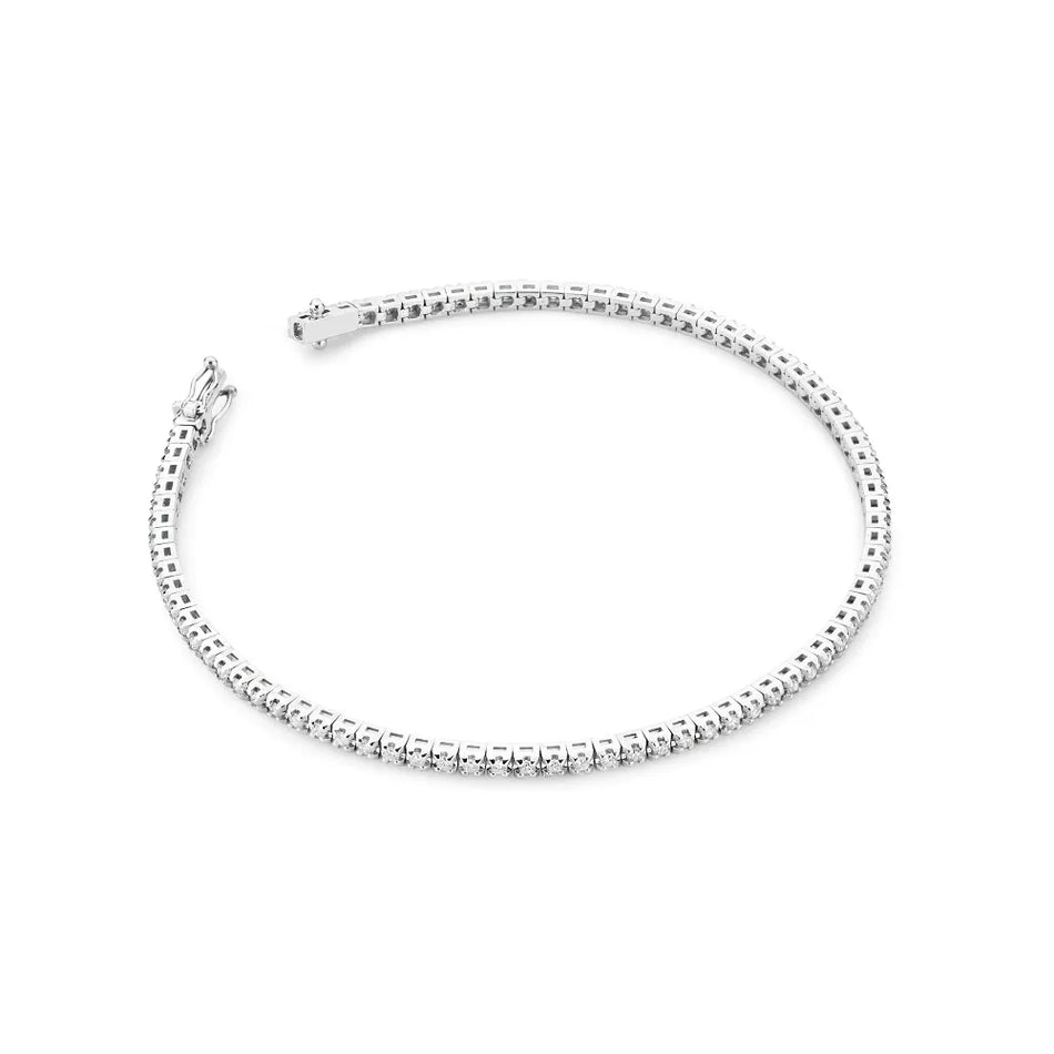 Zlatý tenisový náramek s diamanty 1,204 ct