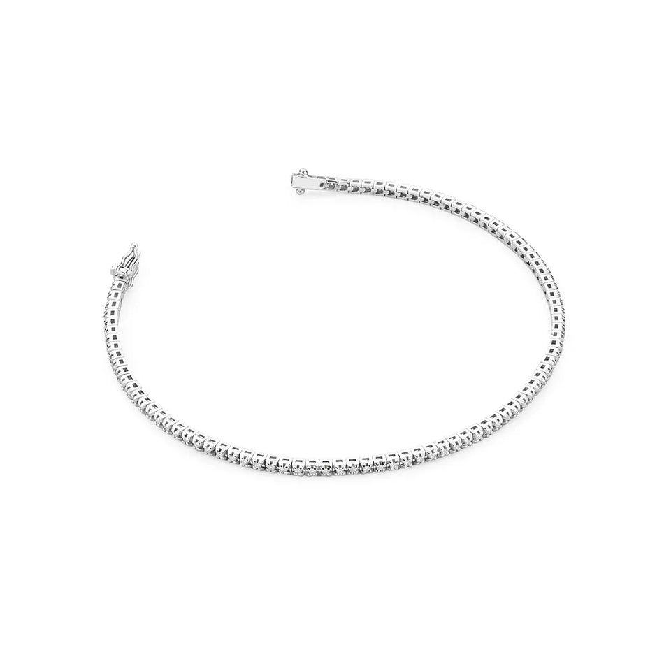 Zlatý tenisový náramek s diamanty 0,45 ct