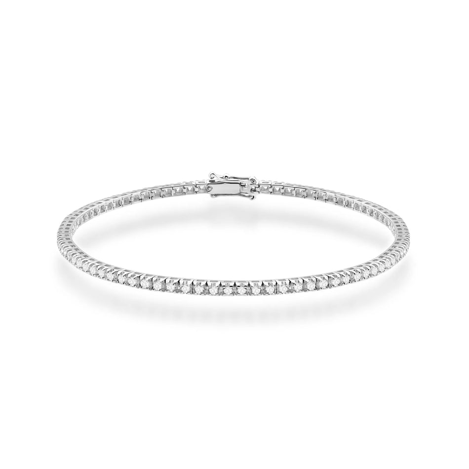 Zlatý tenisový náramek s 1,204ct laboratorně pěstovanými diamanty