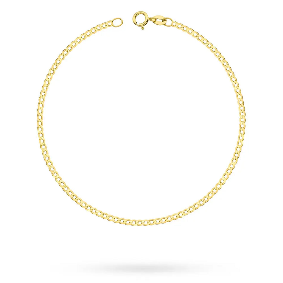 Men's Gold Bracelet Curb Chain 1.9mm