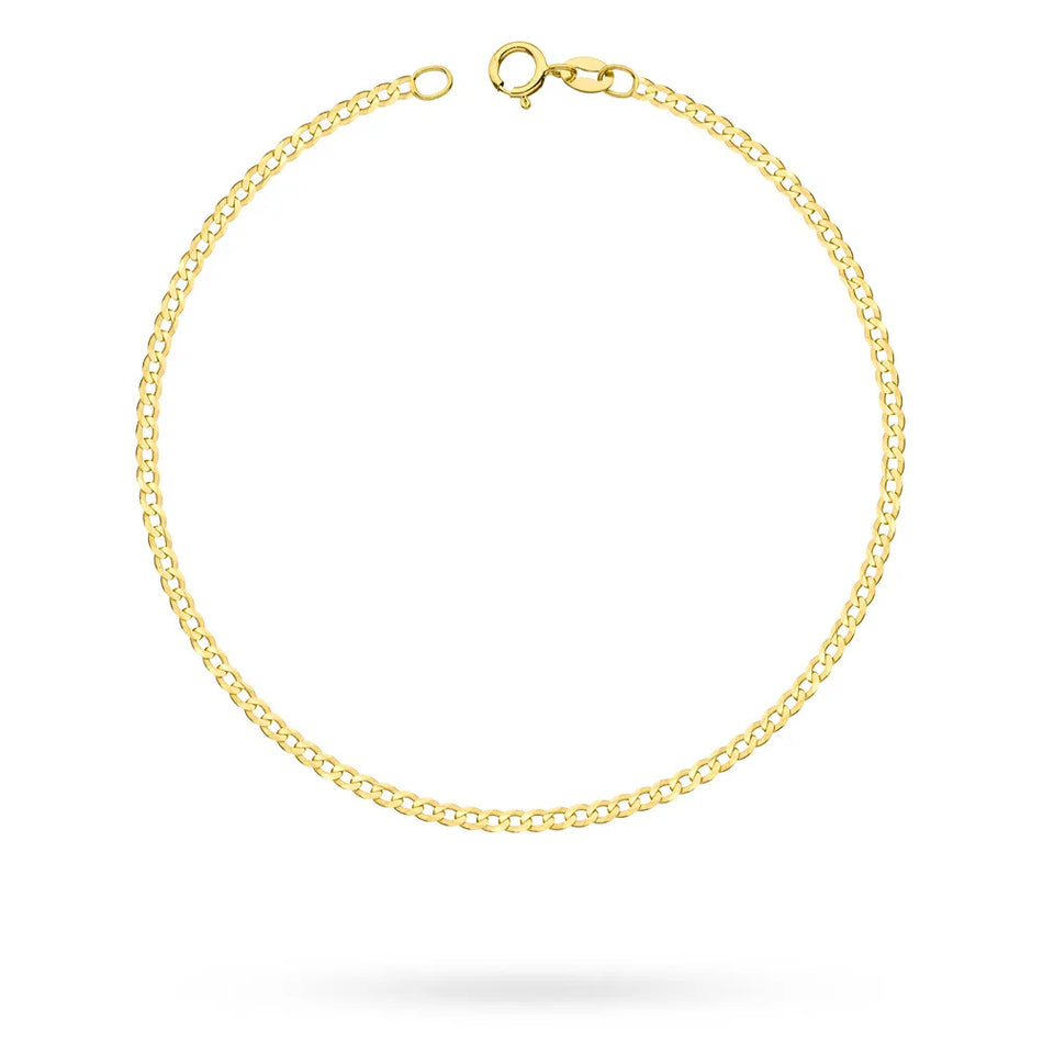 Men's Gold Bracelet Curb Chain 1.9mm