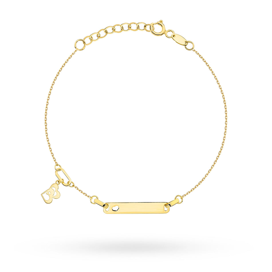 Children's Gold Bracelet with Hearts