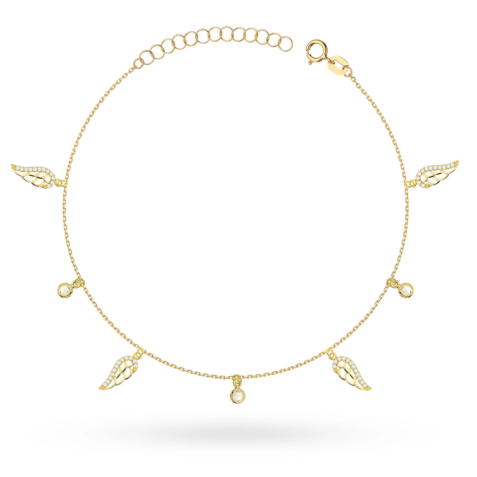 Gold-plated Silver Anklet Boho