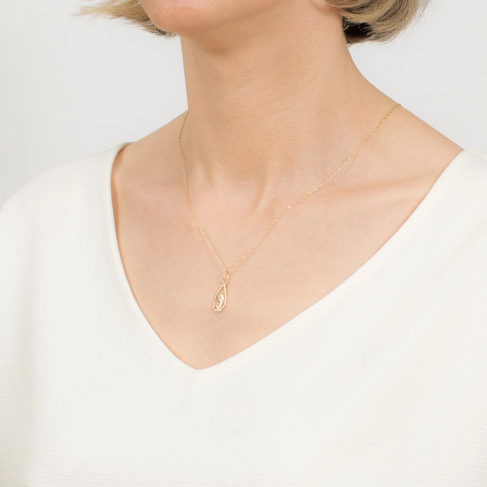 Gold Virgin Mary Pendant