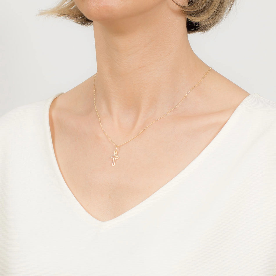 Gold Cross Pendant