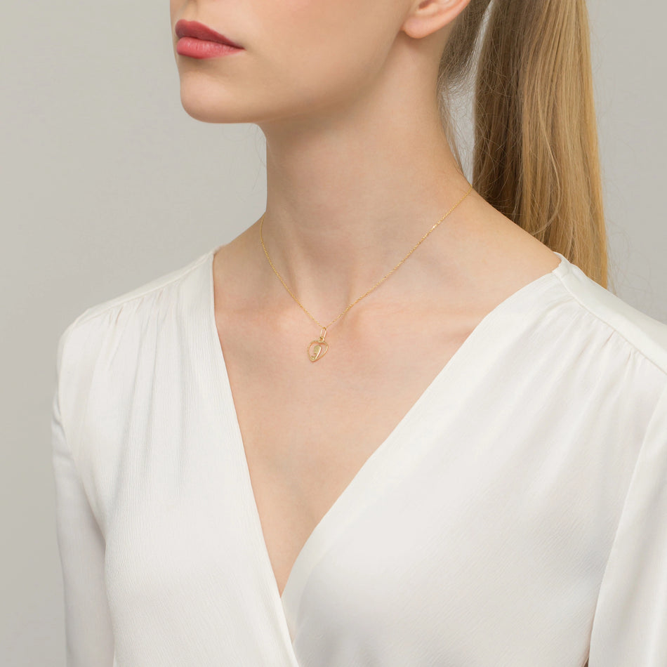 Gold Our Lady of Fatima Pendant