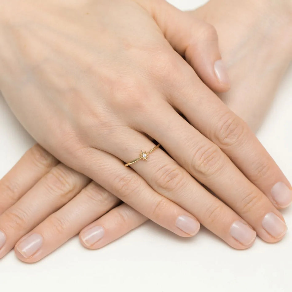 Pozlacený Stříbrný prsten se zirkony