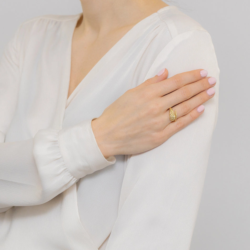 Gold-plated Silver Open Ring