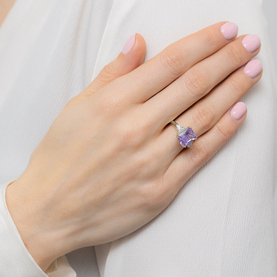 Silver Ring with Zirconia