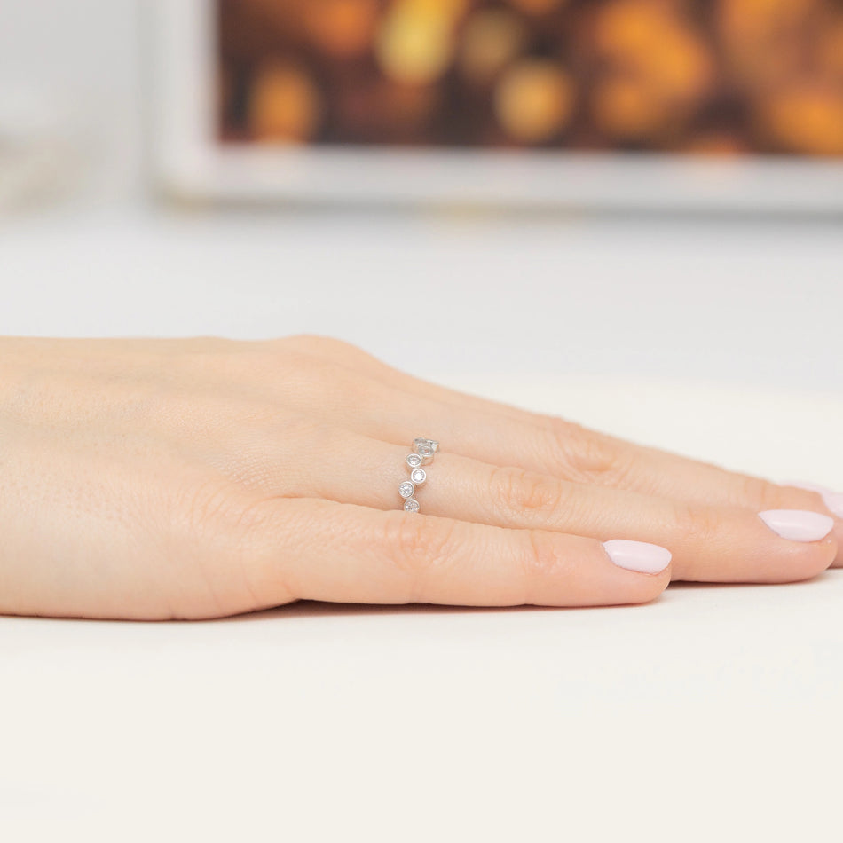 Silver Ring with Zirconia