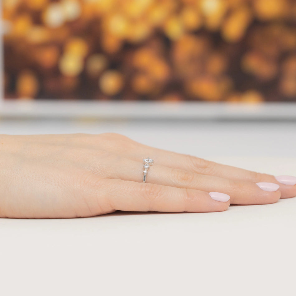 Silver Ring with Zirconia