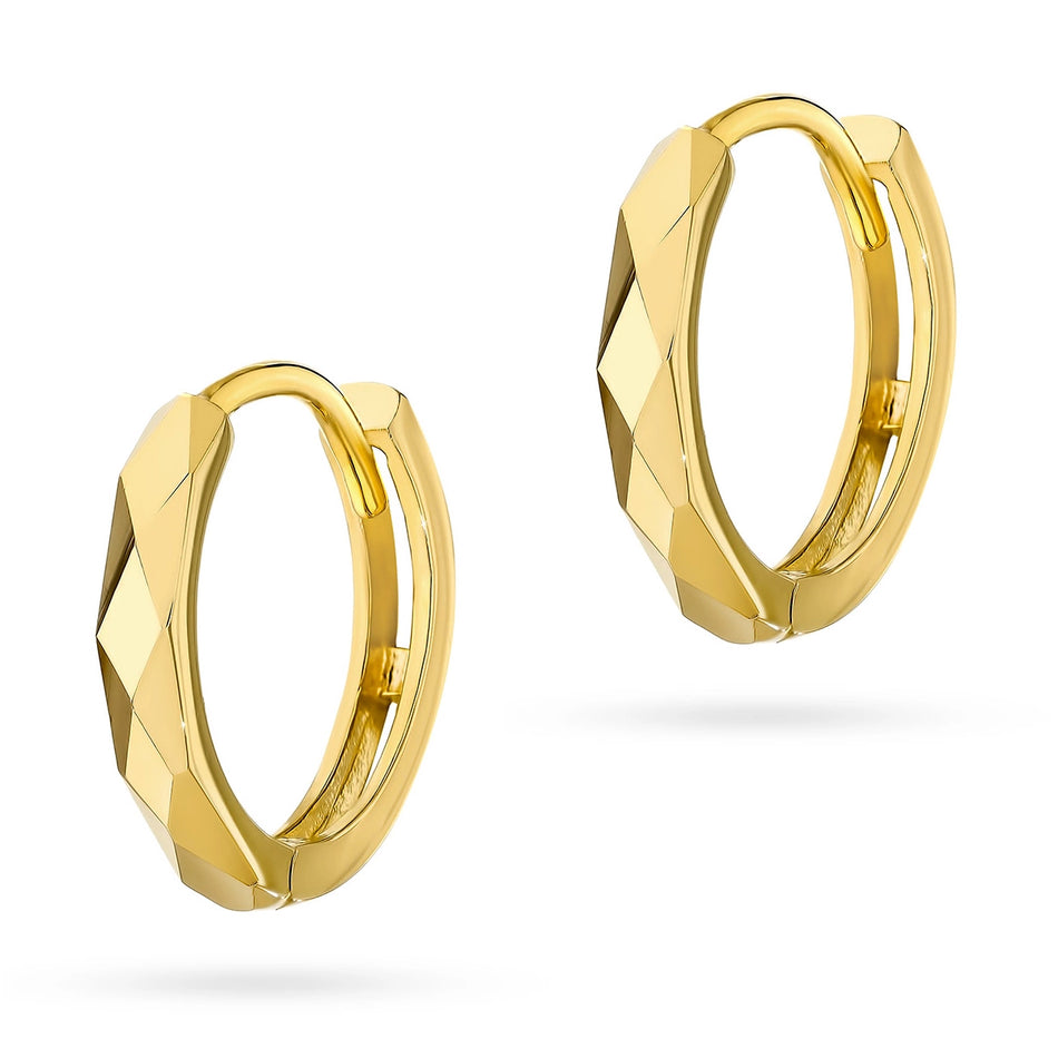 Gold Creole Earrings Circles