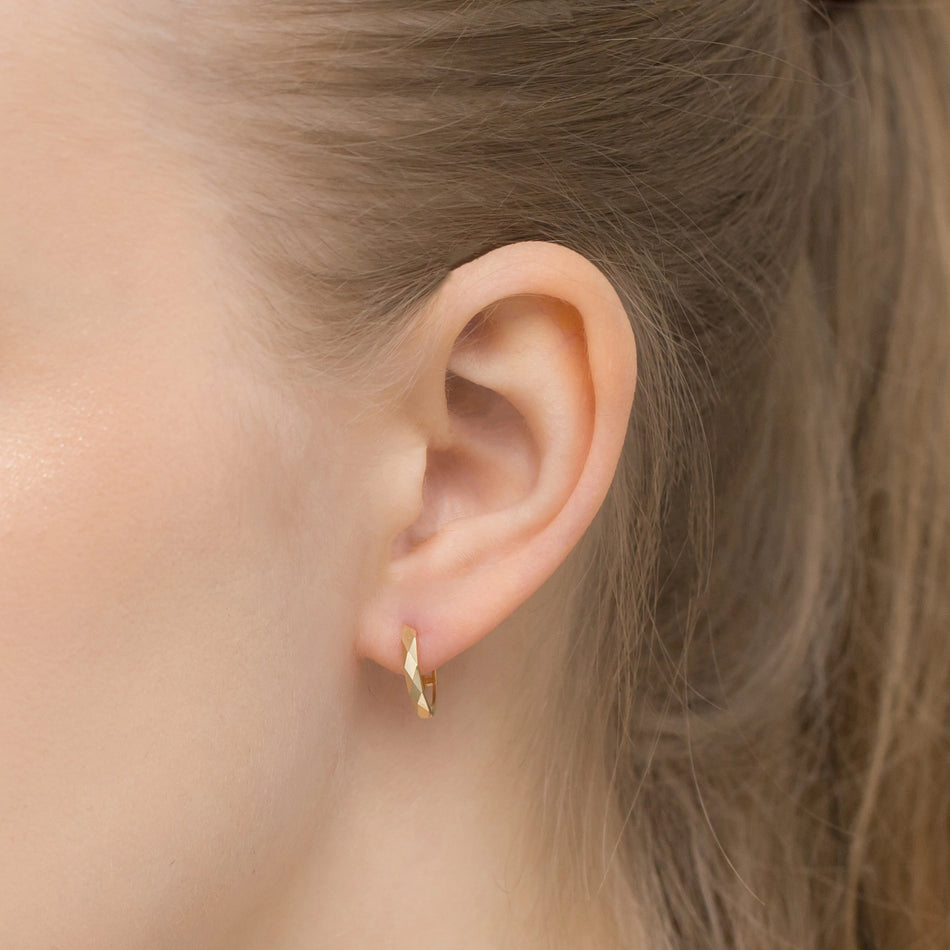 Gold Creole Earrings Circles