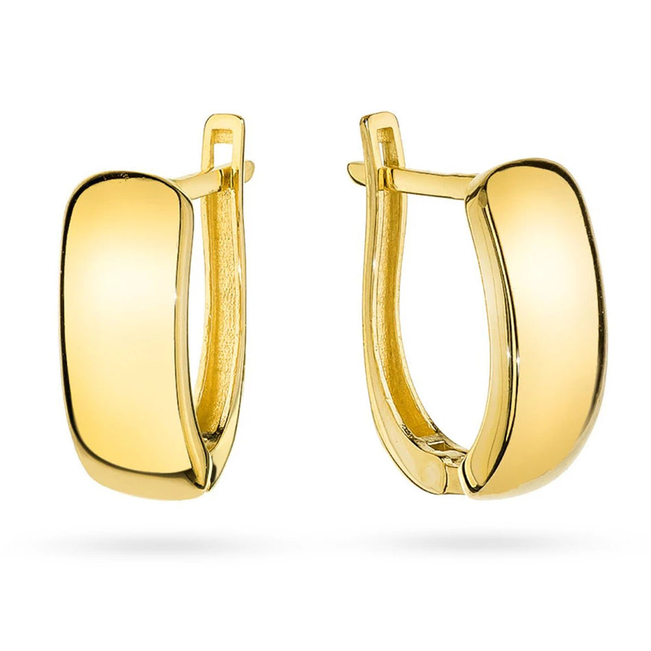 Gold Earrings with English Clasp