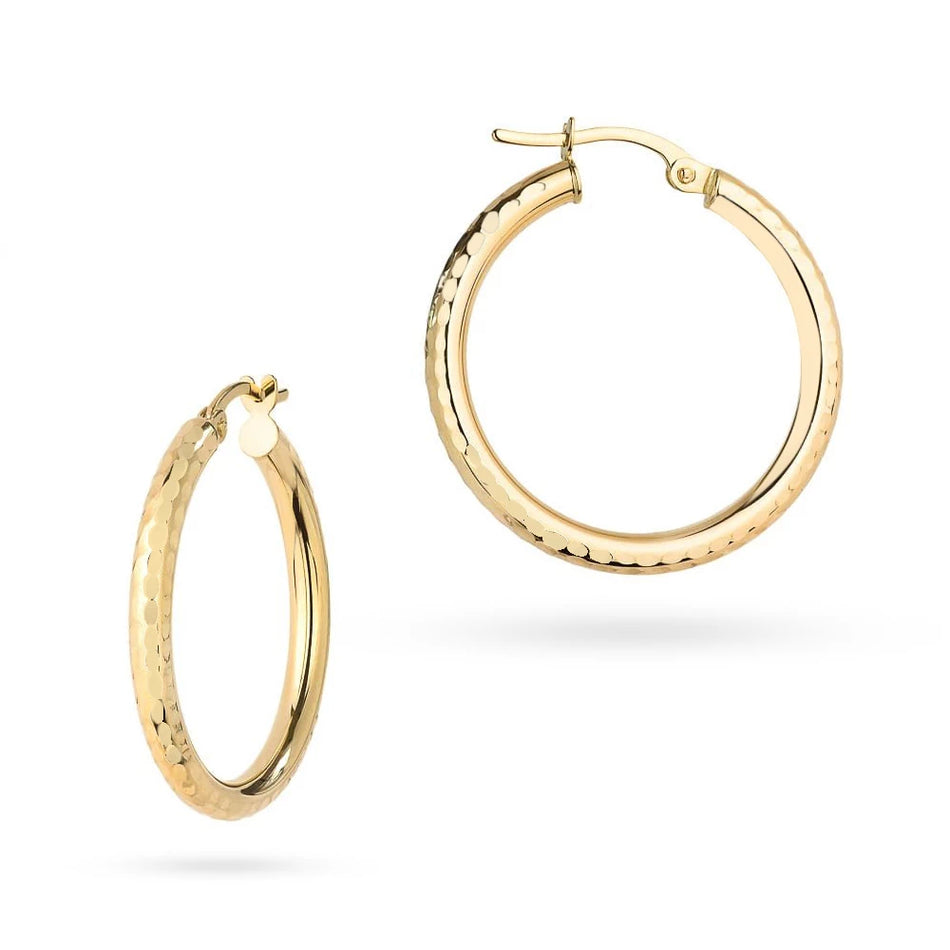 Gold Creole Earrings Small Rings