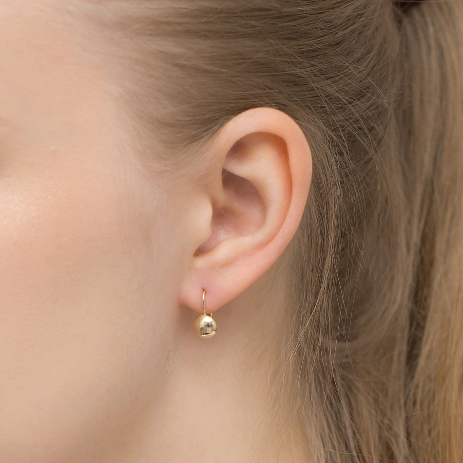 Zlaté náušnice s Anglickým zapínáním