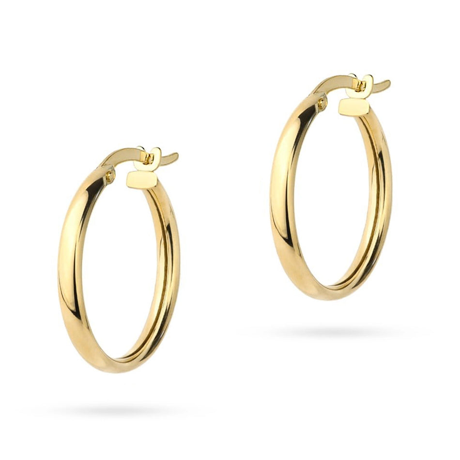 Gold Creole Earrings 22-32mm