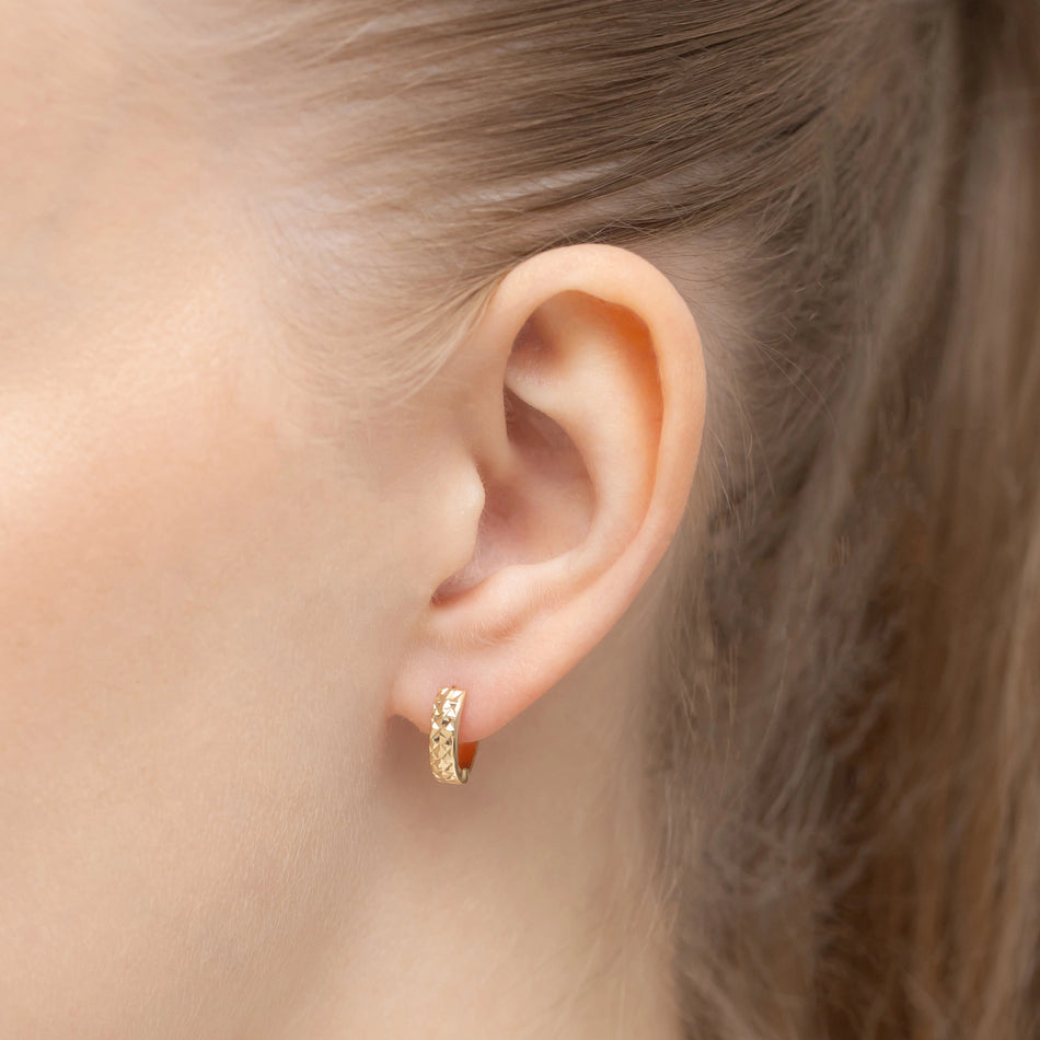 Zlaté náušnice s Anglickým zapínáním