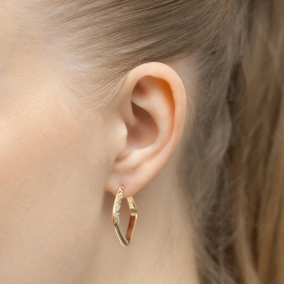 Gold Creole Earrings