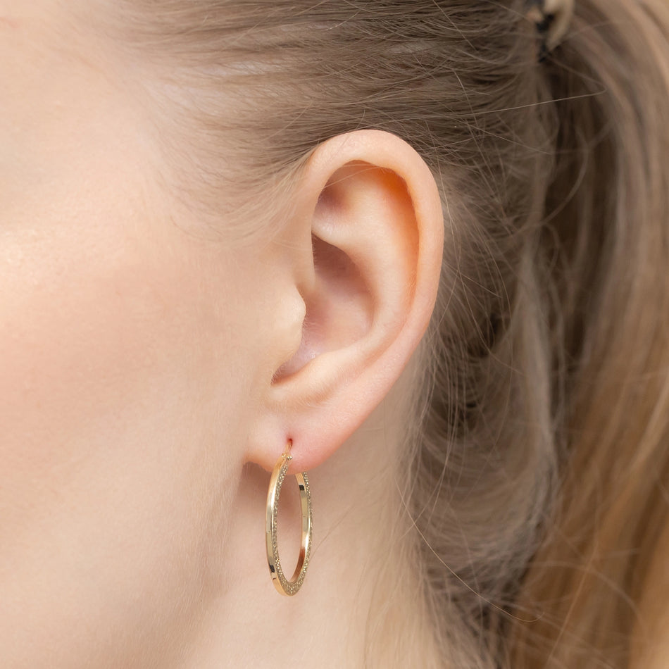 Gold Creole Earrings