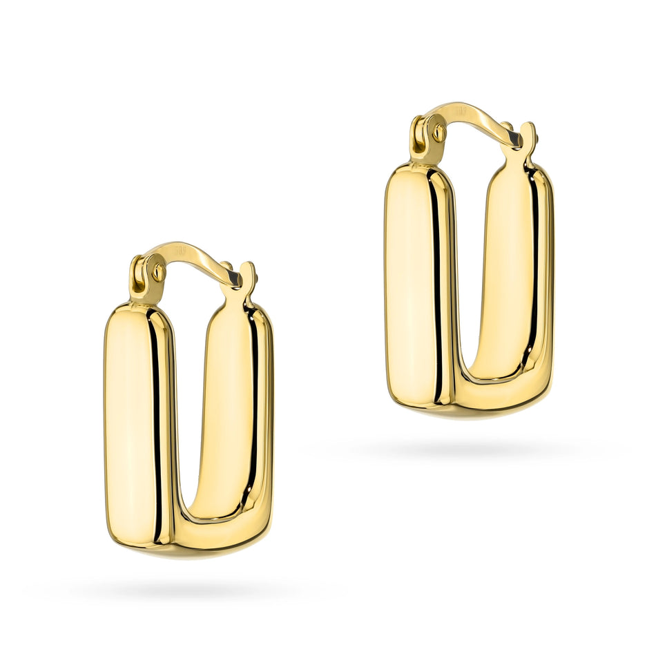 Gold Earrings with English Clasp