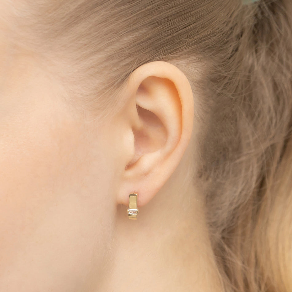 Zlaté náušnice s Anglickým zapínáním