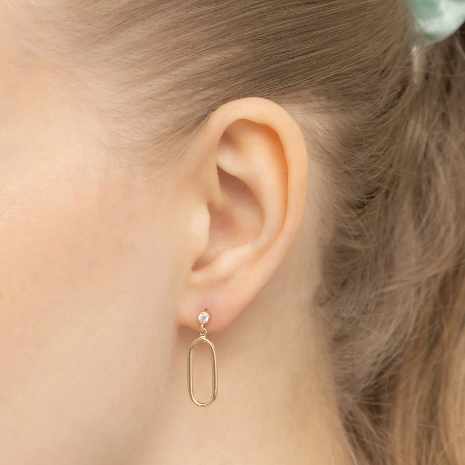 Zlaté puzety se zirkony