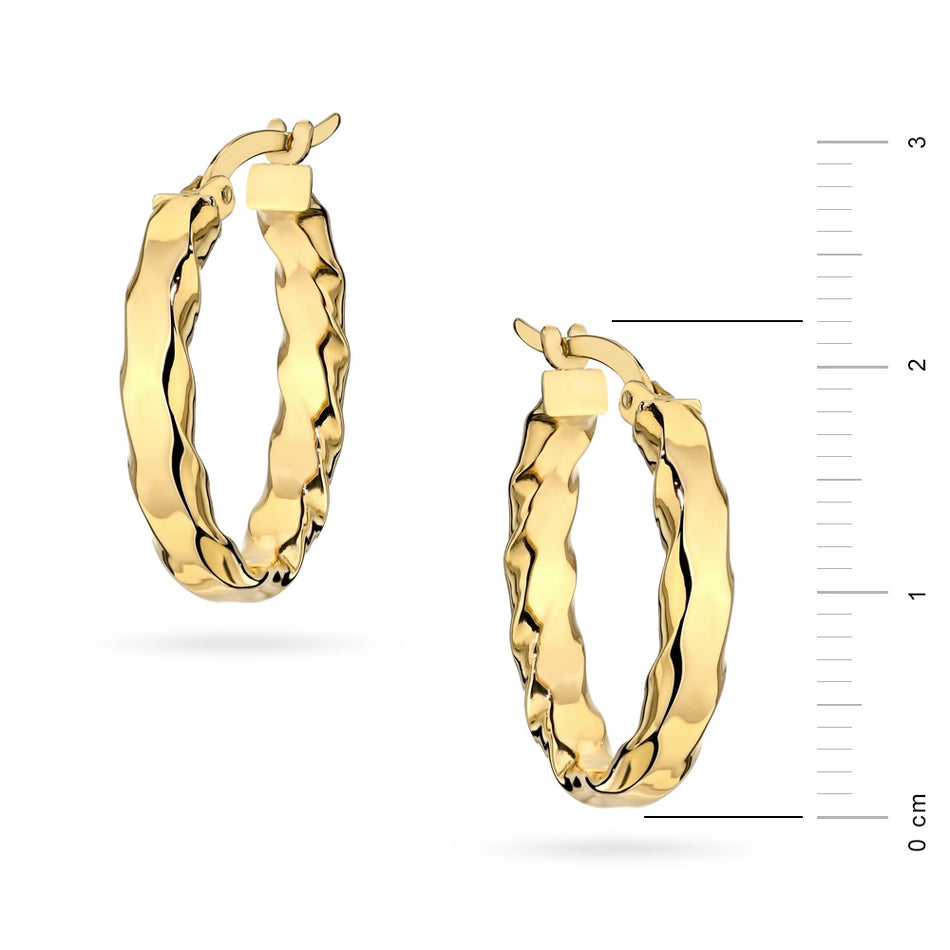 Zlaté náušnice s Anglickým zapínáním