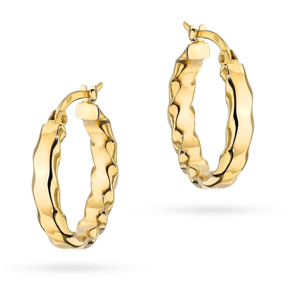 Gold Earrings with English Clasp