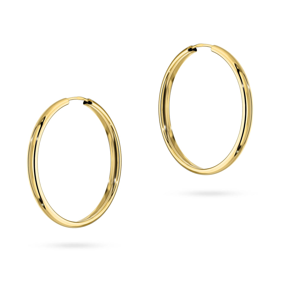 Gold Creole Earrings 20-28mm