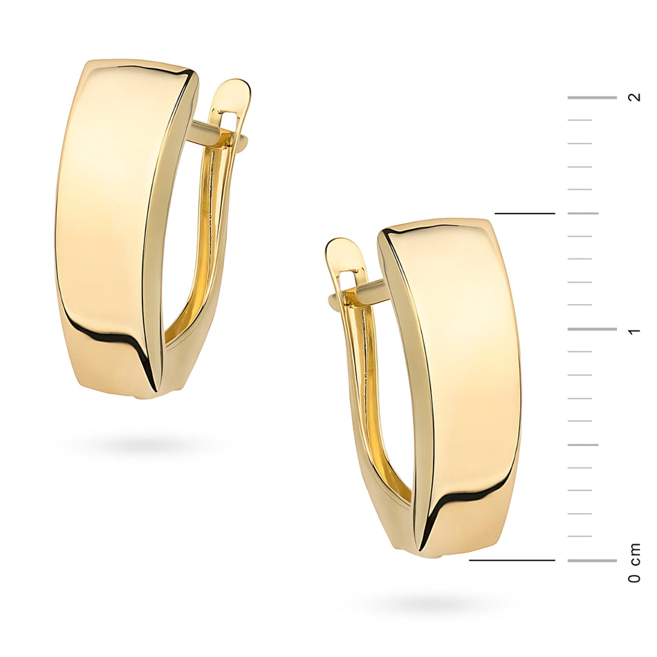 Zlaté náušnice s Anglickým zapínáním