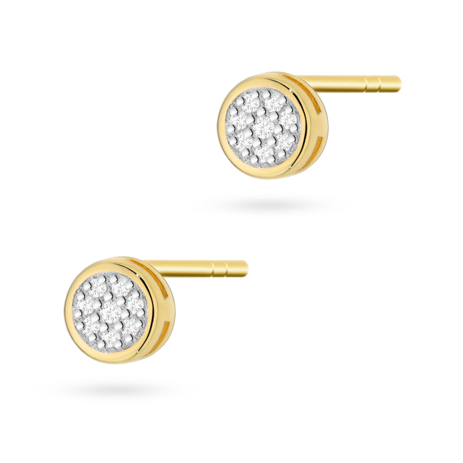 Gold Earrings with 0.08ct Diamonds