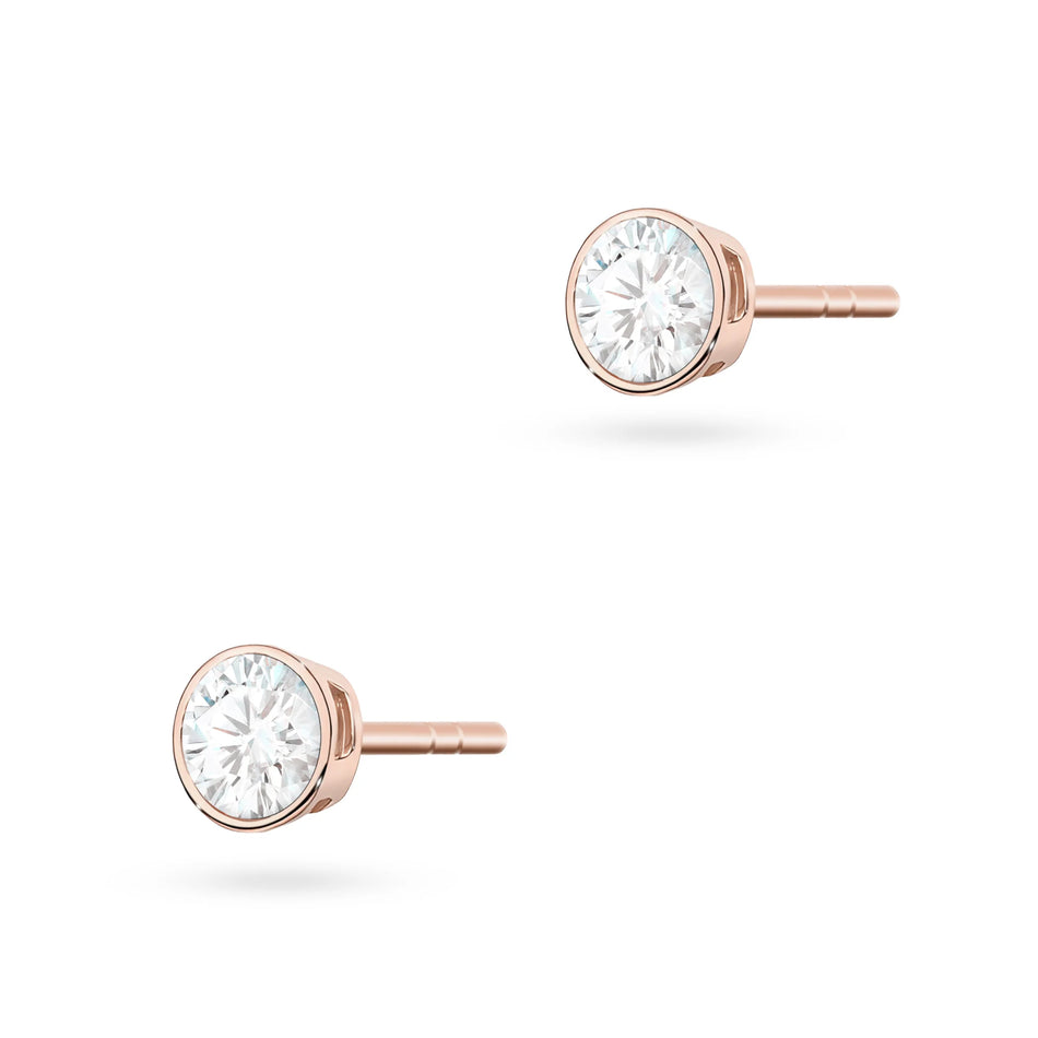Gold Earrings with 0.10ct Diamonds