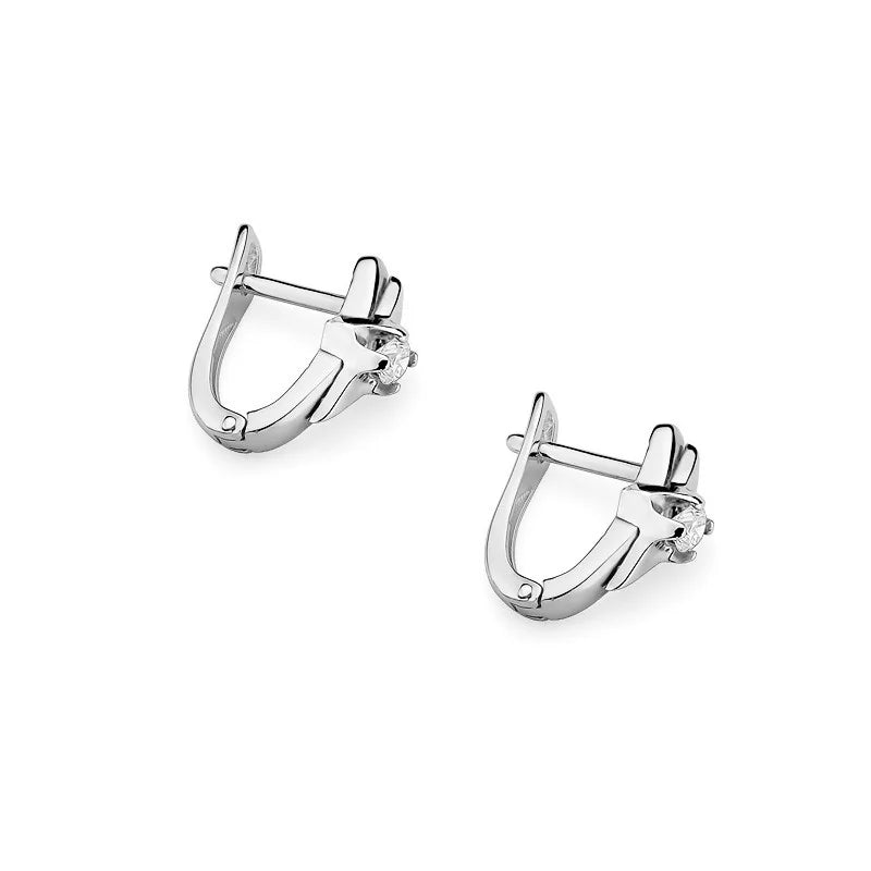 Zlaté náušnice s diamanty 0,08 ct