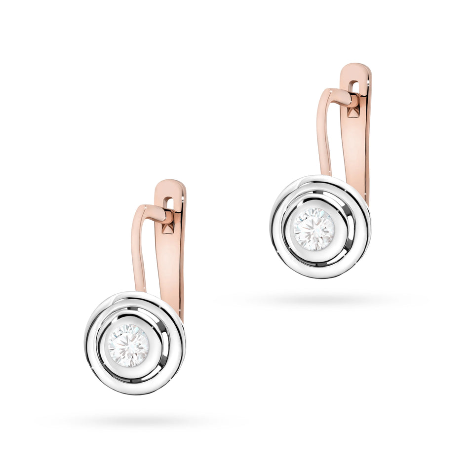 Gold Earrings with 0.10ct Diamonds