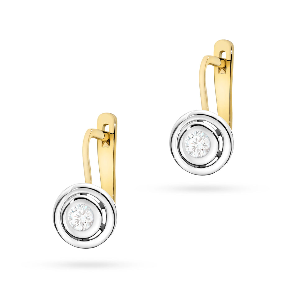 Gold Earrings with 0.10ct Diamonds