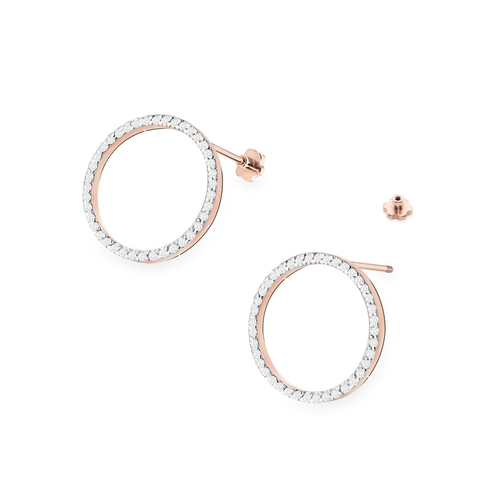 Gold Earrings with 0.40ct Diamonds