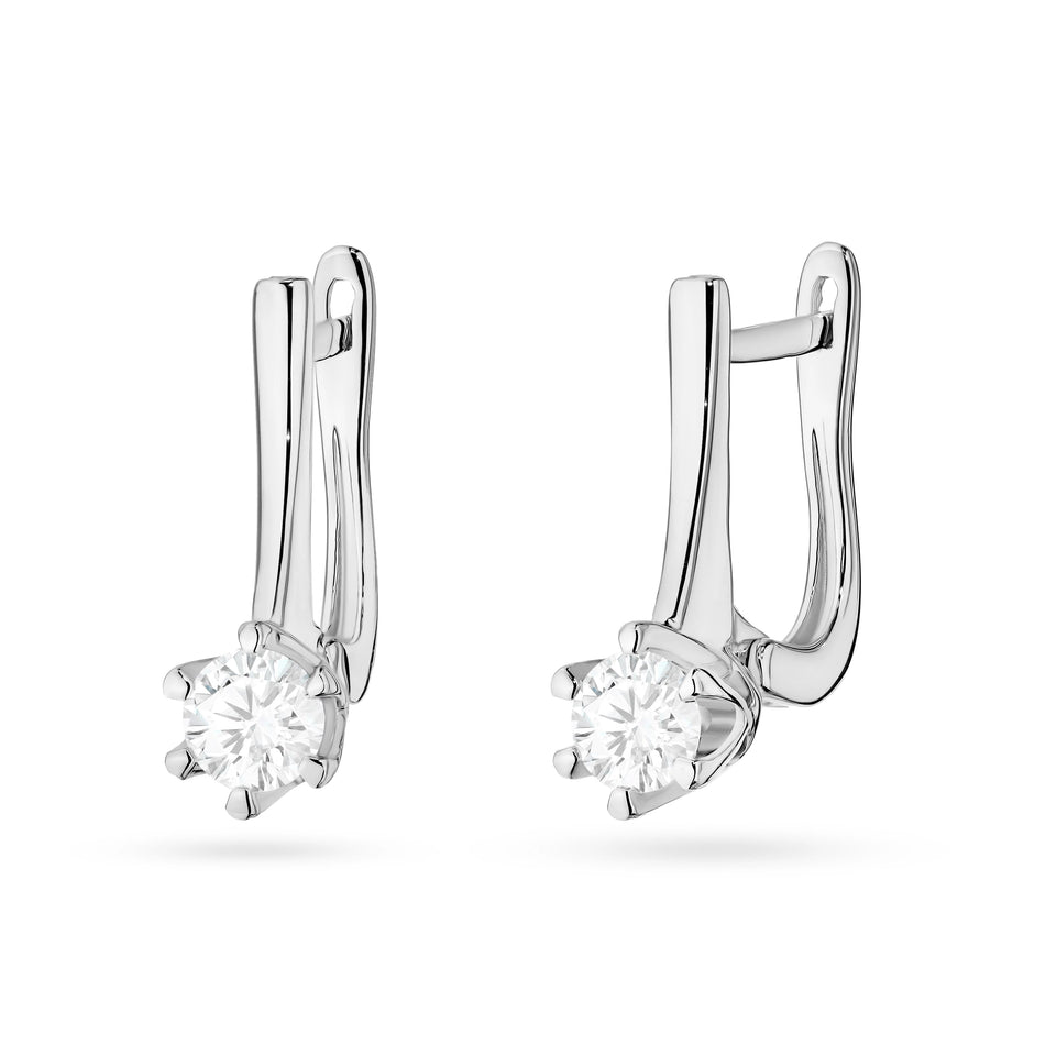 Gold Earrings with 0.30ct Diamonds