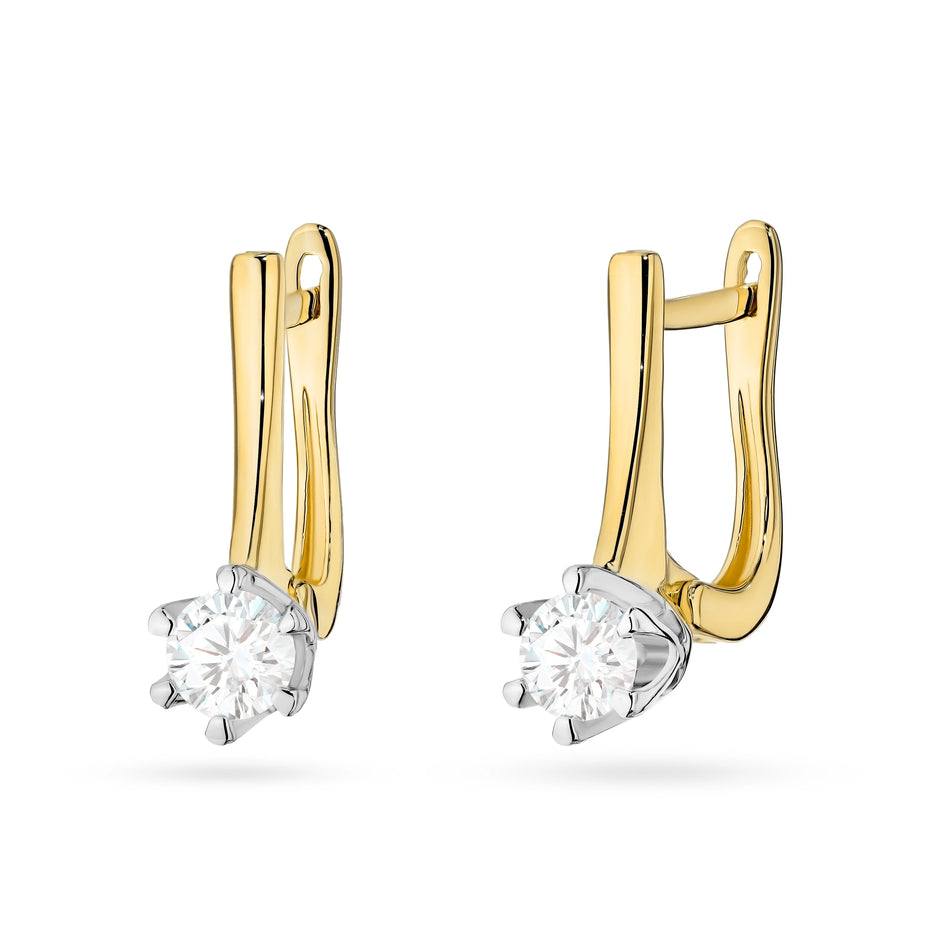 Gold Earrings with 0.30ct Diamonds