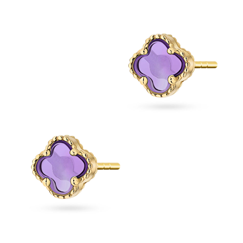 Zlaté puzety s perletí Lucky