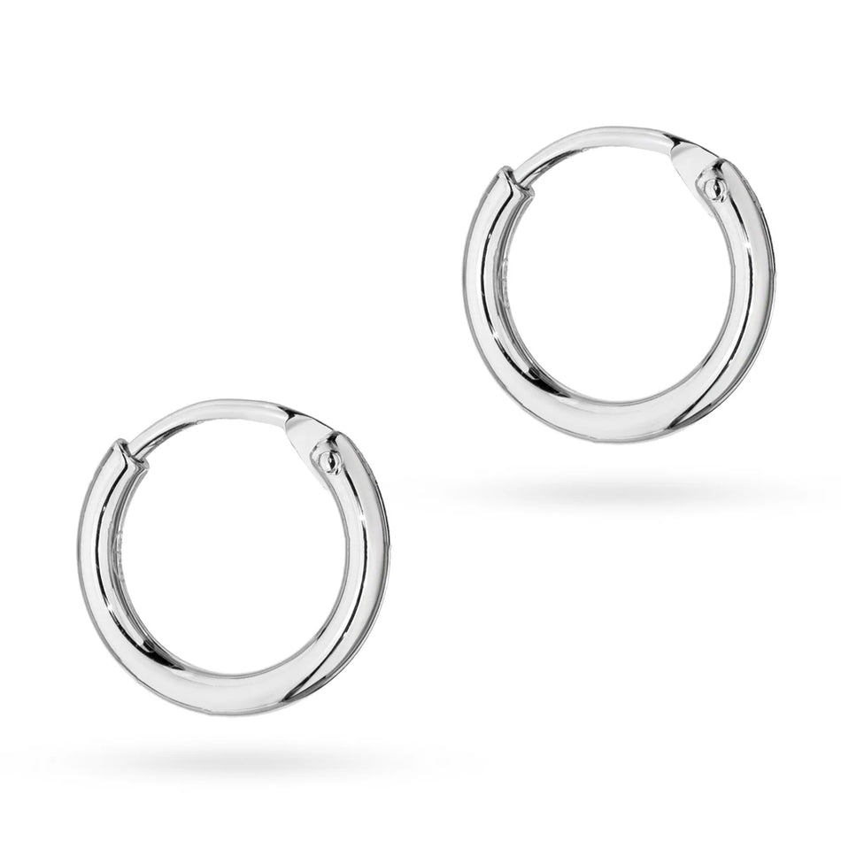 Stříbrný Kruhové zasouvací náušnice