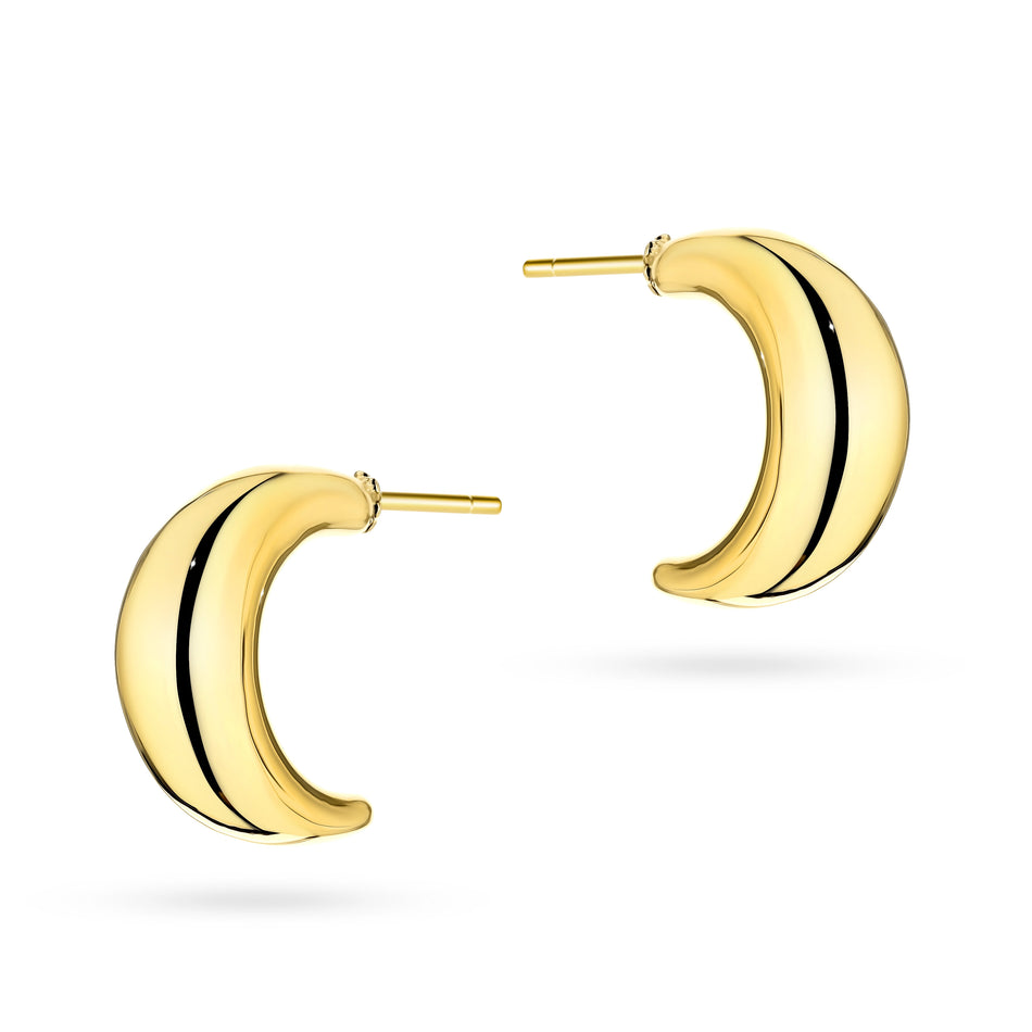 Gold Stud Earrings Geometric