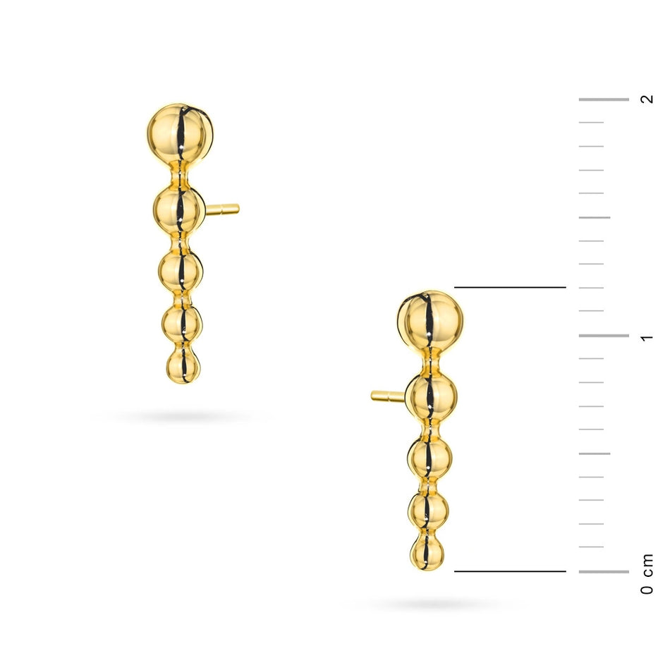 Gold-plated Silver Stud Earrings